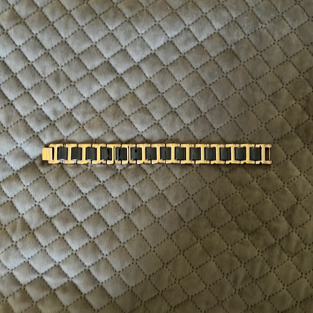 Black and Goldtone Bracelet